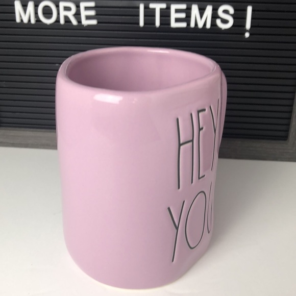 Rae Dunn HEY YOU purple mug - Picture 4 of 9